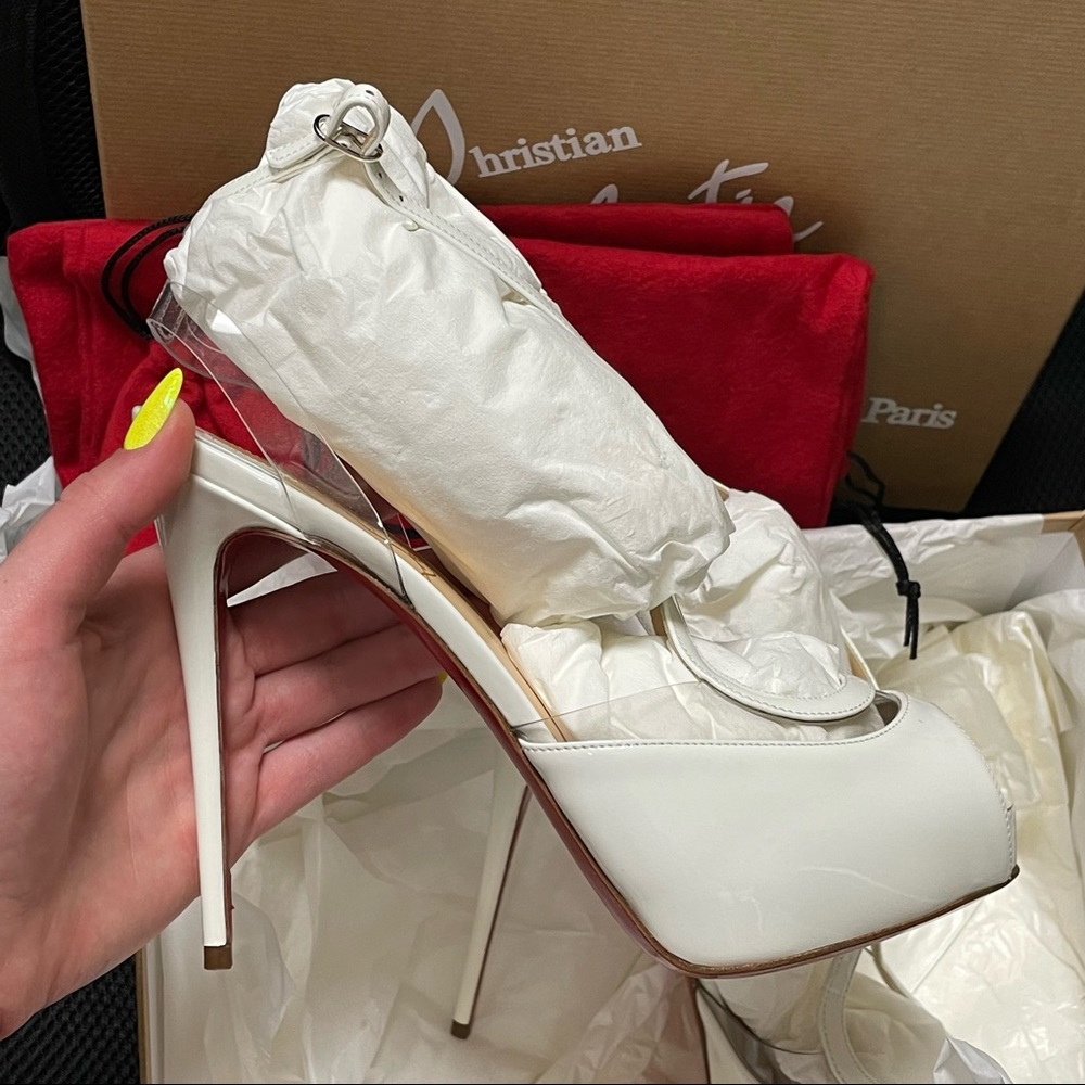 NWT❤️Christian Louboutin❤️ Cupidivipi 120 Platform Heels - Picture 6 of 10